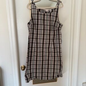 Plaid Sleeveless Dress